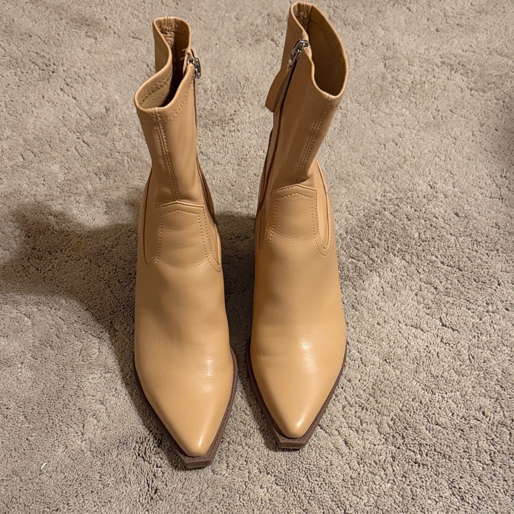 Dolce Vita Cream Ankle Booties